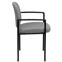Hot Tiffany Fabric Stackable Side Reception Chair with Arms, Gray (BT5161GY) Folding & Stacking