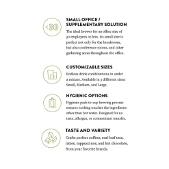 Coffee Makers<Flavia AROMA 10-Cup Commercial Automatic Coffee Maker, Black (18000564)