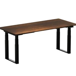 Discount E7Q 71"W Electric Adjustable Bamboo Top Standing Desk, Black (E7QBR7135LBDB) Standing Desks