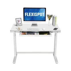 EW8 48"W Rectangular Adjustable Metal Standing Desk, (EW8W) Standing Desks