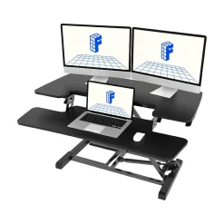 Discount M7 Series 35"W Manual Rectangular Adjustable Standing Desk Converter, Black (M7-E-35B) Standing Desks