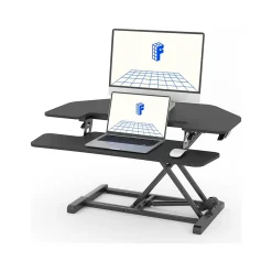 Hot M7 Series 36"W Manual Adjustable Standing Desk Converter, Black (M7-E-36C) Standing Desks