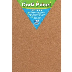 Clearance 12 1/2" x 26" Cork Panel, 2/Bundle (FLP37012) Bulletin