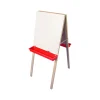 Best Child's Double Dry-/Wet-Erase Easel, 44", White/Green/Red/Wood, Assorted Materials (17307) Dry Erase