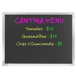 Clearance Dry-Erase Blackboard, Aluminum Frame, 2' x 1.5' (17921) Dry Erase