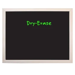 Best Dry-Erase Blackboard, Wood Frame, 18" x 24" (17920) Dry Erase