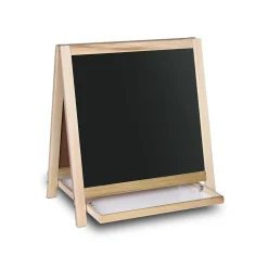 Online Dry-Erase Two-Sided Easel, Wood Frame, 19.5" x 18" (17406) Dry Erase