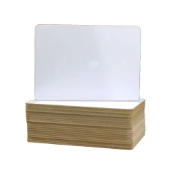 New Dry-Erase Whiteboard, 0.5' x 0.5', 24/Pack (45656) Dry Erase