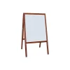 Hot Dry-Erase/Chalkboard Marquee Easel, 42", White/Black/Stained Wood (31210) Dry Erase