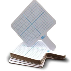 Online Graphing Paddles Dry Erase Whiteboard, 7.75" x 10", 12/Pack (FLP18124) Dry Erase