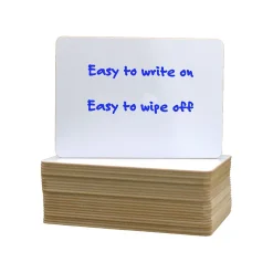 24-Piece White Dry-Erase Board Set, Mobile, 9.5" x 12", Multi-Grade (12064) Dry Erase