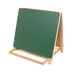 Discount Tabletop Easel, 18.5", White/Green/Wood, Assorted Materials (17305) Dry Erase