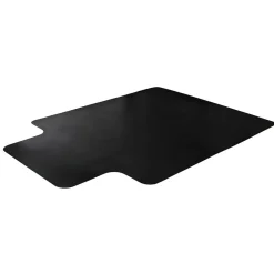 Hot Advantagemat Chair Mat with Lip, 45" x 53", Designed for Low-Pile Carpet, Black Vinyl (FR114553LLBV) Chair Mats
