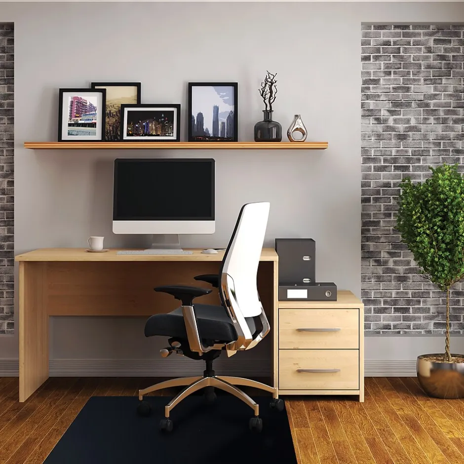 Best Advantagemat Hard Floor Chair Mat, 48" x 60", Black Vinyl (FR124860HEBV) Chair Mats