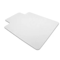 Clearance Cleartex Unomat Carpet & Hard Floor Chair Mat with Lip, 35" x 47", Low-Pile, Clear (128920LRA) Chair Mats