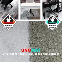 Clearance Cleartex Unomat Carpet & Hard Floor Chair Mat with Lip, 35