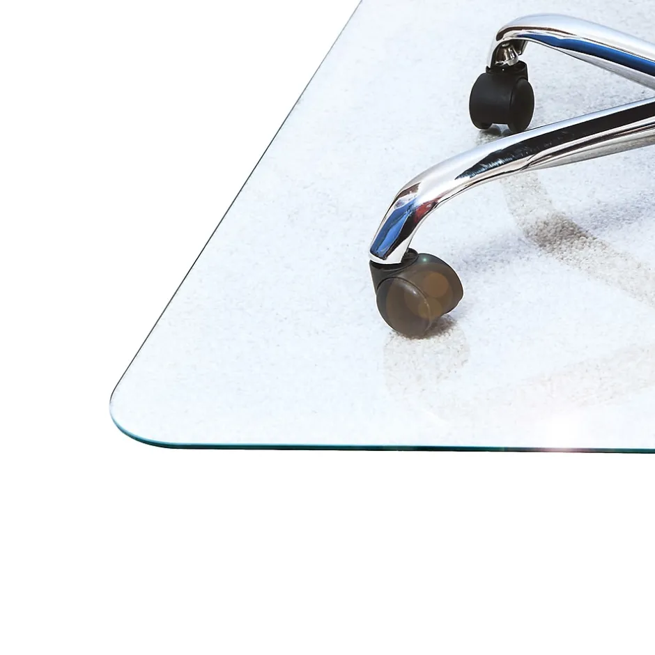 New Glaciermat Carpet & Hard Floor Chair Mat, 36" x 40", Crystal Clear Glass (NCCMFLGL0012) Chair Mats