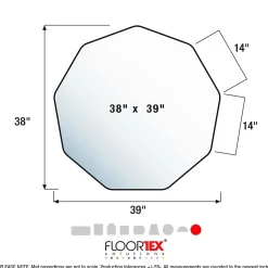 9Mat Hard Floor Gaming Chair Mat, 38