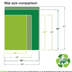 Clearance Revolutionmat Carpet Chair Mat, 46