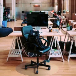 Outlet Ultimat Floor Mat, 24" Diameter, Designed for Medium-Pile Carpet, Clear Polycarbonate (126020RR) Chair Mats