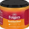 Coffee<Folgers Breakfast Blend Ground Coffee, Light Roast, 22.6 oz. (2550020529)