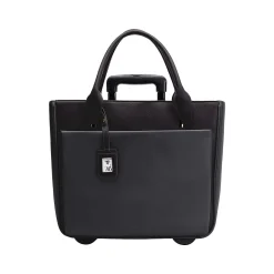 Francine Collection Florence Faux Leather Tote Bag, Black (FLORLRT-01)