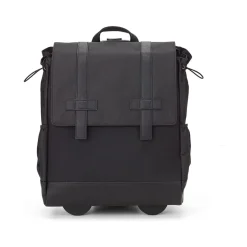 Backpacks<Francine Collection Wheels Up Laptop Backpack, Black (BKBUDGRL_SM)