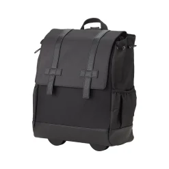 Backpacks<Francine Collection Wheels Up Laptop Backpack, Black (BKBUDGRL_SM)