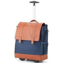 Backpacks<Francine Collection s 15" Laptop Rolling Wheels Up Backpack, Navy (BKBUDGRL_SM-NVY)
