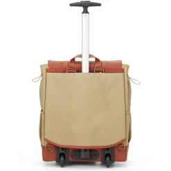Backpacks<Francine Collection s 15" Laptop Rolling Wheels Up Backpack, Tan (BKBUDGRL_SM-OLI)