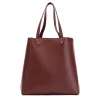 Francine Collection s Made Easy 15.6 Leather Laptop Tote, Brown (FCTBRMADE)