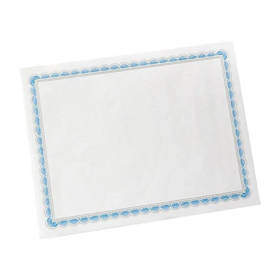 Hot Certificates, 8.5" x 11", White/Blue, 100/Pack (35526) Awards & Certificates