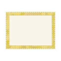Best Certificates, 8.5" x 11", Ivory/Gold, 15/Pack (36004-S) Awards & Certificates
