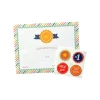 New Certificates, 8.5" x 11", Orange/Blue/White/Green, 12/Pack (73865) Awards & Certificates