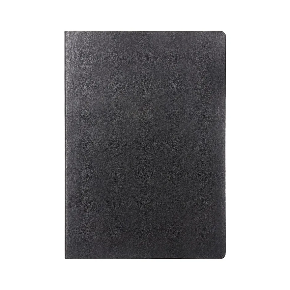 Gartner Studios Vegan Leather Journal, 5.89" x 8.33", Black (59659) New