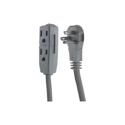 Surge Protectors & Power Strips<GE 3 Outlet Power Strip, Gray (50552/43027)