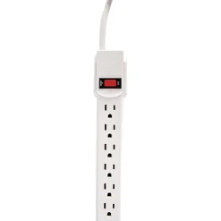 Surge Protectors & Power Strips<GE 55253/50268 6-Outlet Power Strip with 9ft Cord (JASHEP55253)
