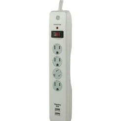 Surge Protectors & Power Strips<GE 4 Outlet Sur Protector, 3' Cord, 450 Joules (14090)
