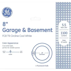 Light Bulbs<GE 22 Watt Cool White 8" Diameter T-9 Circline Fluorescent Tube (33774)