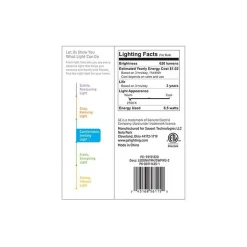 Light Bulbs<GE Basic 8.5 Watt Soft White LED neral-Purpose Bulb, 2/Pack (93131320)