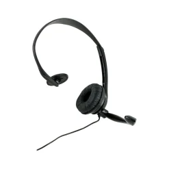 GE Noise Canceling Mono Hands-Free Headset, Over-the-Head, Black (98999)* Headsets