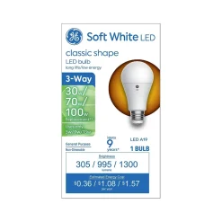 Light Bulbs<GE 3-Way 3-/9-/13-Watt Soft White LED neral-Purpose Bulb (93130562)