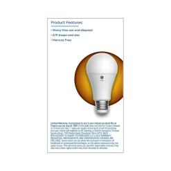 Light Bulbs<GE 3-Way 3-/9-/13-Watt Soft White LED neral-Purpose Bulb (93130562)