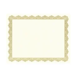 Hot Certificates, 8.5" x 11", Gold, 25/Pack (39451S) Awards & Certificates