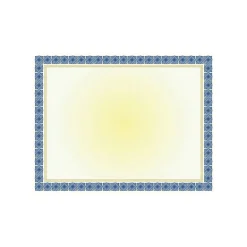 New Kensington Graduation Certificates, 8.5" x 11", Blue and Gold, 15/Pack (48673) Awards & Certificates