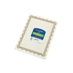 Outlet Optima Gold Award Certificates, 8.5" x 11", White/Gold, 25/Pack (GEO39451) Awards & Certificates