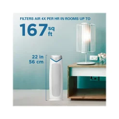 Air Purifiers<GermGuardian Germ Guardian HEPA Tower Air Purifier, White (AC4825W)