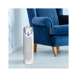 Air Purifiers<GermGuardian Germ Guardian HEPA Tower Air Purifier, White (AC4825W)