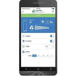Air Purifiers<GermGuardian Smart Elite 4-in-1 True HEPA Tower Air Purifier, 5-Speed, WiFi Enabled, Black (CDAP4500BCA)