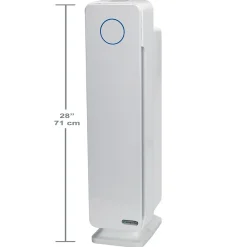 Air Purifiers<GermGuardian True HEPA Tower Air Purifier, 5-Speed, White (AC5350W)